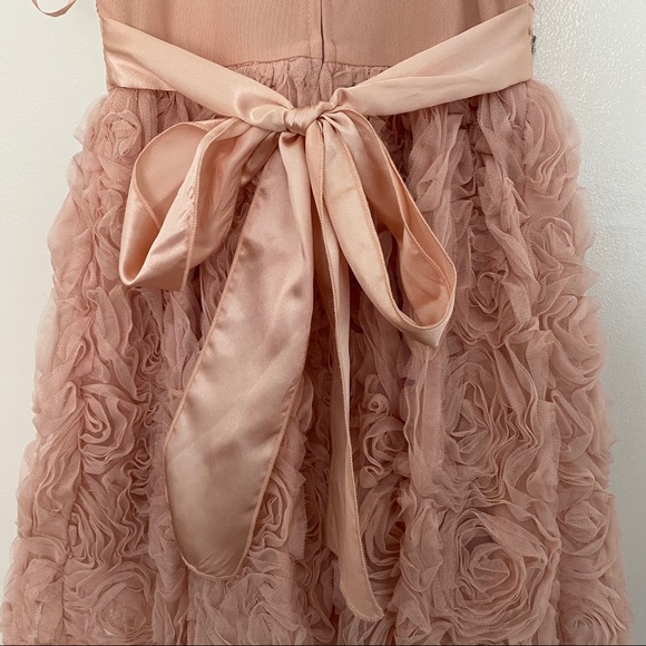 Macy’s Pink Cocktail Dress with tulle roses - Picture 5 of 7